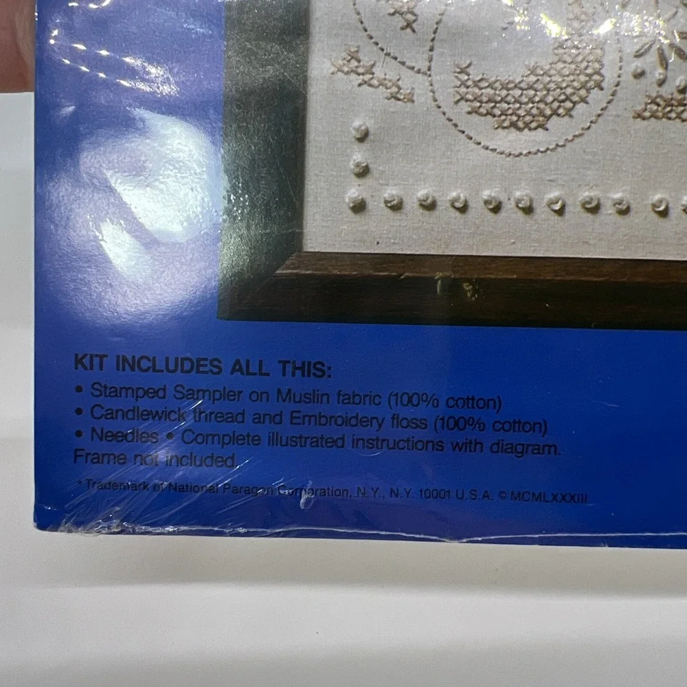 Vtg Cross‎ Stitch Kit Creative Moments Candlewick Kit #8270 Welcome 8x10 Sealed